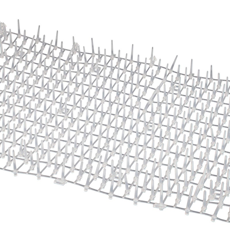 Tapix Cat Scat Mat Clear (8 ft.) with 6 Staples, Anti-cat Network with Spikes Digging Stopper - Cat Deterrent Mat for Indoor and Outdoor - Image 4